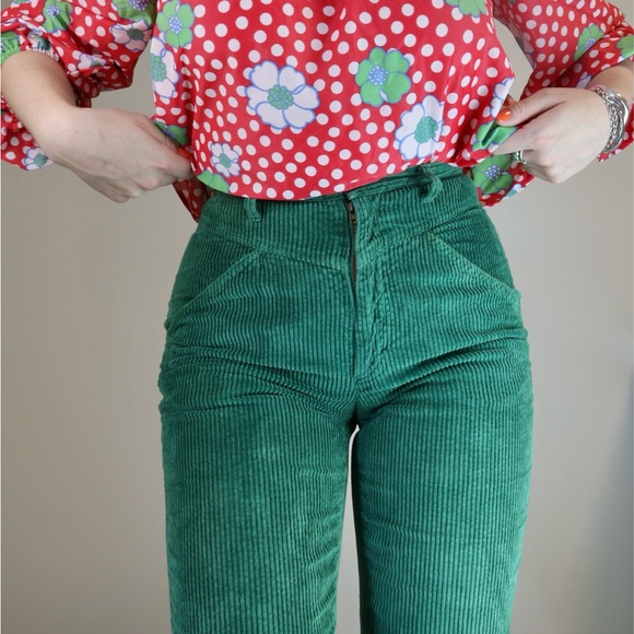 Vintage 1980s United Colours Of Benetton Corduroy Pants - Picture 3 of 6